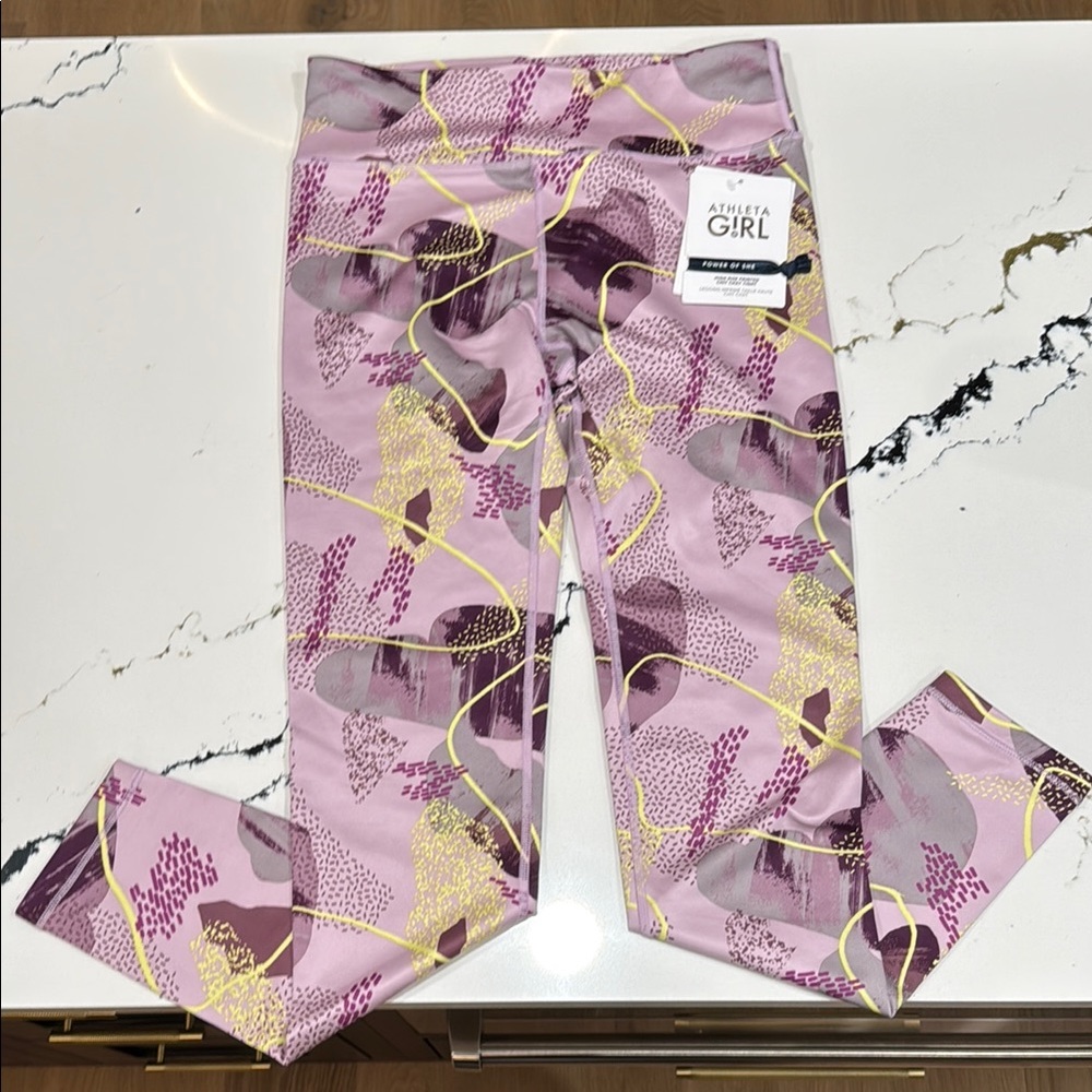 Athleta Girl High Rise Printed Chit Chat Tight-Leggings